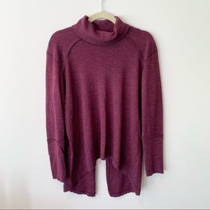 We The Free Split Back Turtleneck Sweater Sz M